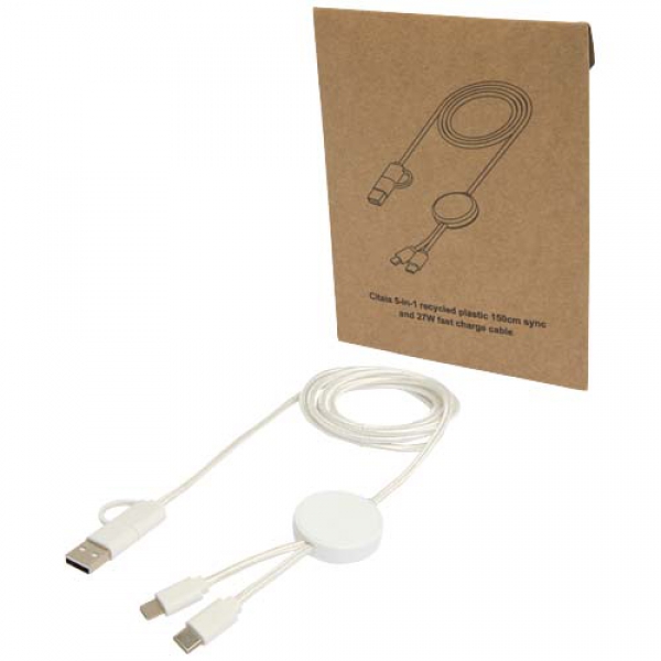 Citala kabel do synchronizacji danych i szybkiego ładowania 5 w 1 27 W o długości 150 cm z tworzyw sztucznych pochodzących z 
