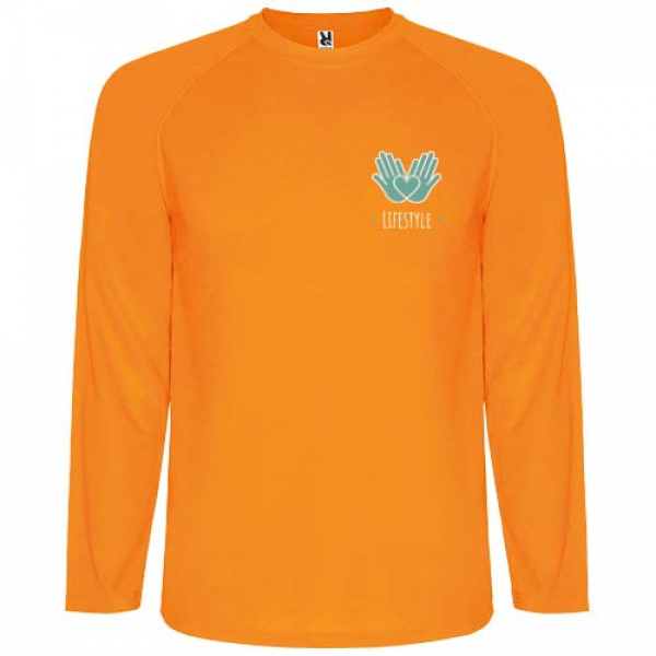 Męska koszulka sportowa Montecarlo z długim rękawem 150 g/m²