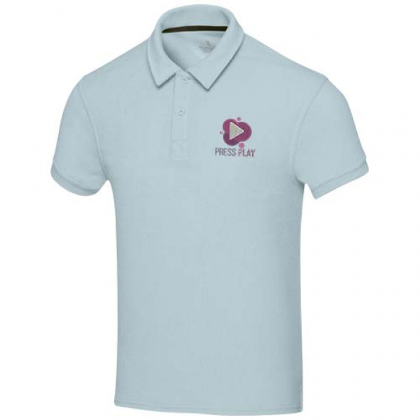 Koszulka polo Akoya, unisex, z materiału frotte z recyklingu 230 g/m²
