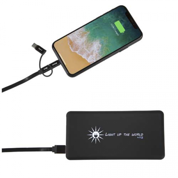 Solarny podświetlany powerbank SCX.design P30