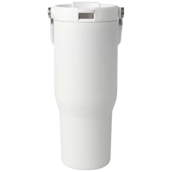 Kubek Bronx o pojemności 900 ml, z izolacją próżniową, wykonany ze recyklingowanej stali nierdzewnej z certyfikatem RCS i z m