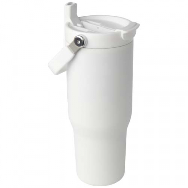 Kubek Bronx o pojemności 900 ml, z izolacją próżniową, wykonany ze recyklingowanej stali nierdzewnej z certyfikatem RCS i z m