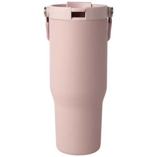 Kubek Bronx o pojemności 900 ml, z izolacją próżniową, wykonany ze recyklingowanej stali nierdzewnej z certyfikatem RCS i z m