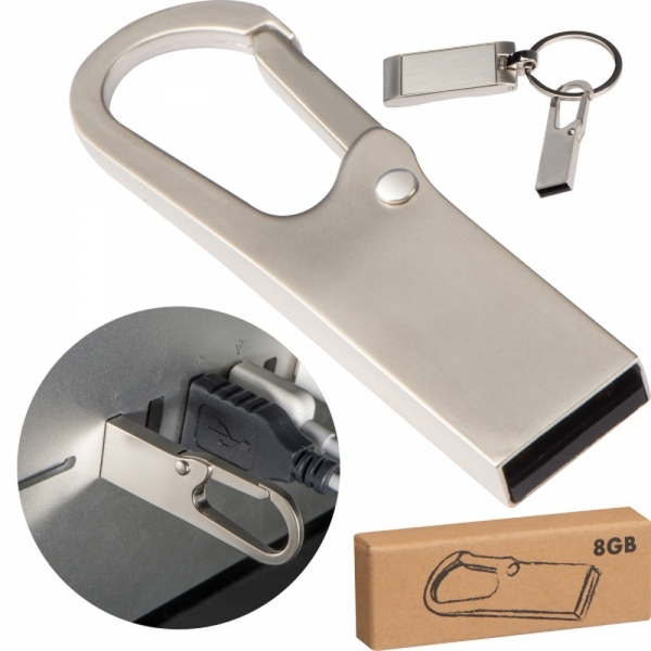 Pendrive metalowy 8GB 2.0 DONALD