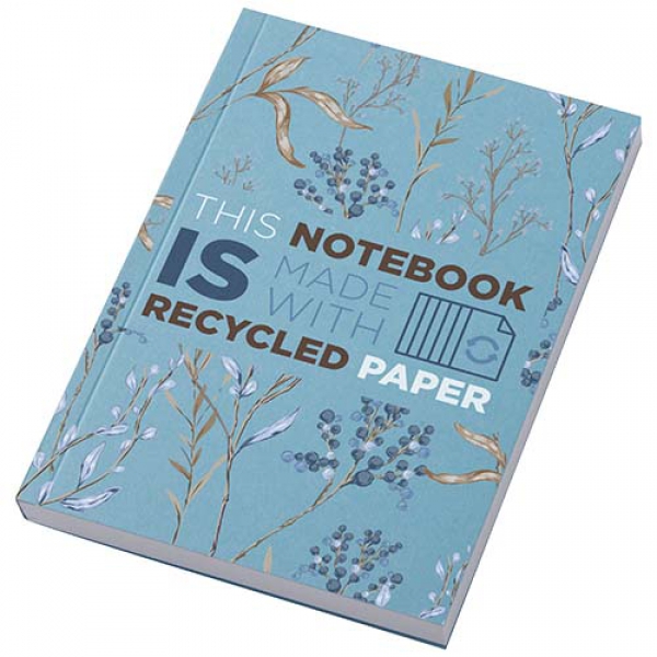 Notatnik A6 Novella Austen z miękkiej okładki z materiału z recyklingu, 100 kartek