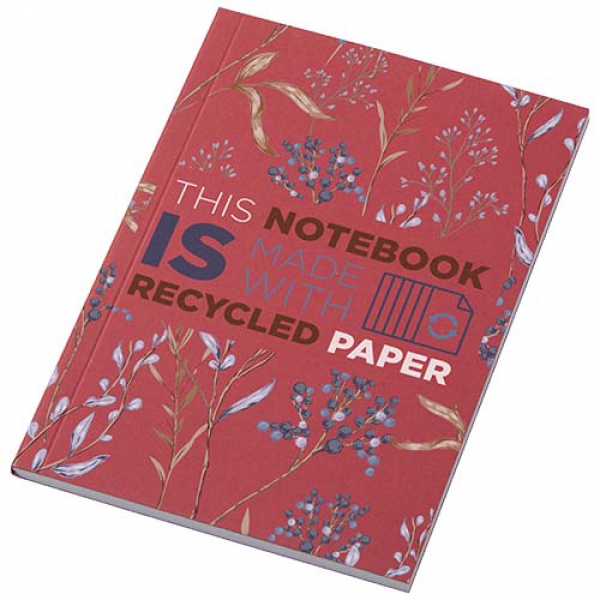 Notatnik A6 Novella Austen Colours z miękką okładką z materiału z recyklingu, 50 kartek