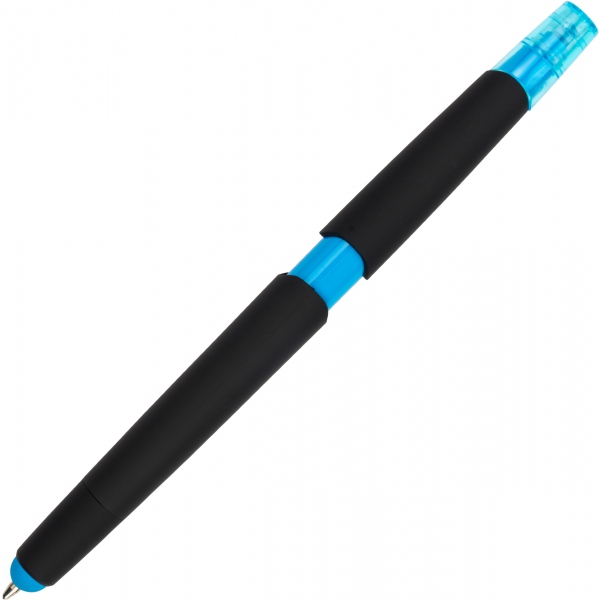 Długopis plastikowy z zakreślaczem touch pen EMMETT