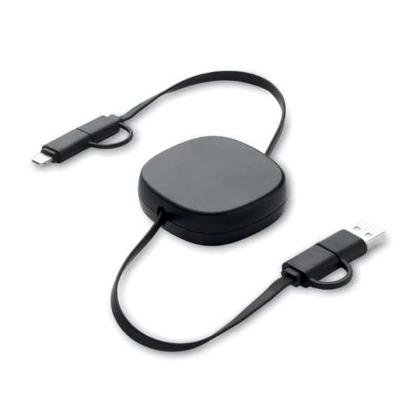 Zwijany kabel ładujący o mocy 6