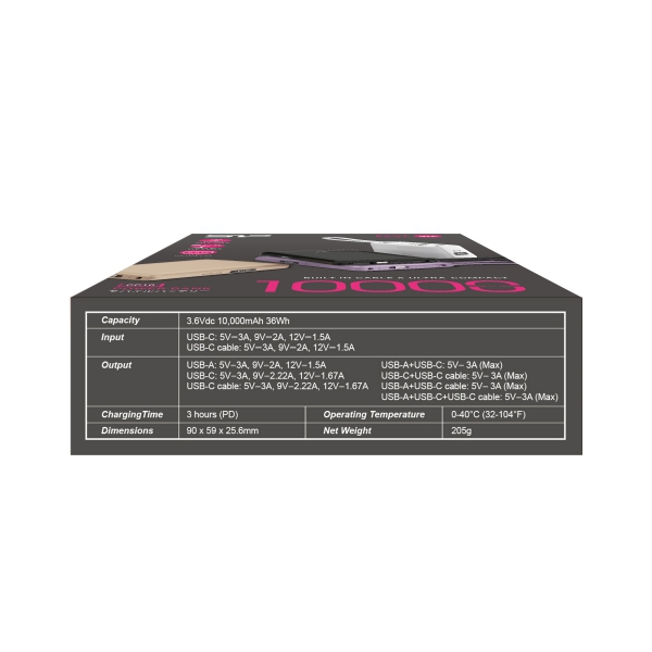 Power bank 10000 mAh CP10 Silicon Power