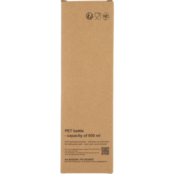 Butelka PET soft touch READING 600 ml