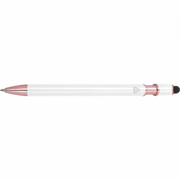 Długopis aluminiowy z recyklingu żelowy touch pen BELO HORIZONTE