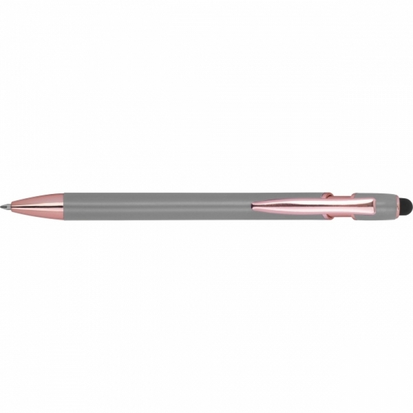 Długopis aluminiowy z recyklingu żelowy touch pen BELO HORIZONTE
