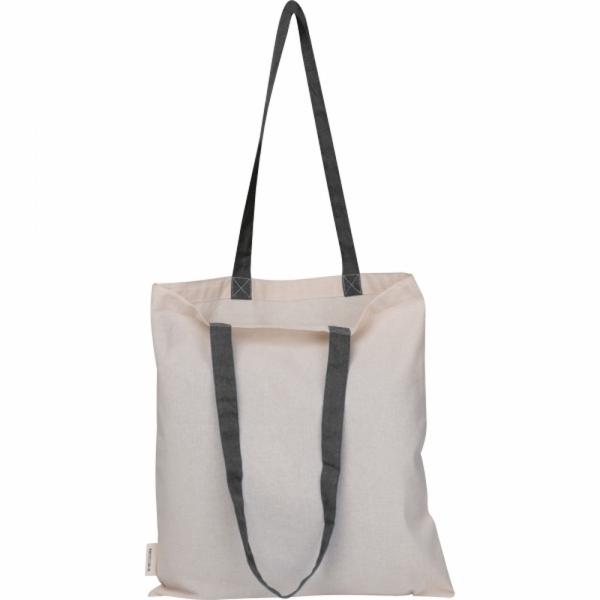 Torba bawełniana z długimi uszami, z recyklingu 140g/m2 CAMBRIDGE
