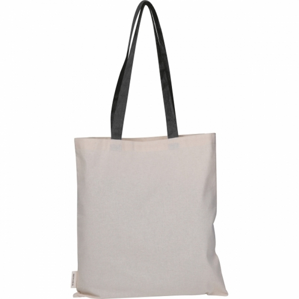 Torba bawełniana z długimi uszami, z recyklingu 140g/m2 CAMBRIDGE