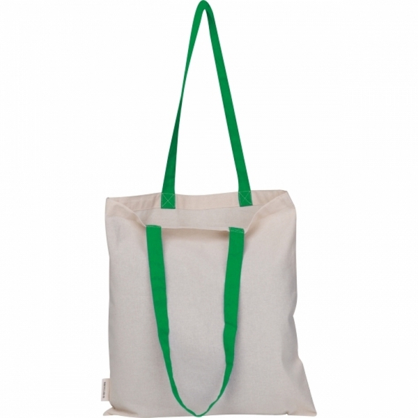 Torba bawełniana z długimi uszami, z recyklingu 140g/m2 CAMBRIDGE