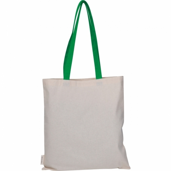 Torba bawełniana z długimi uszami, z recyklingu 140g/m2 CAMBRIDGE