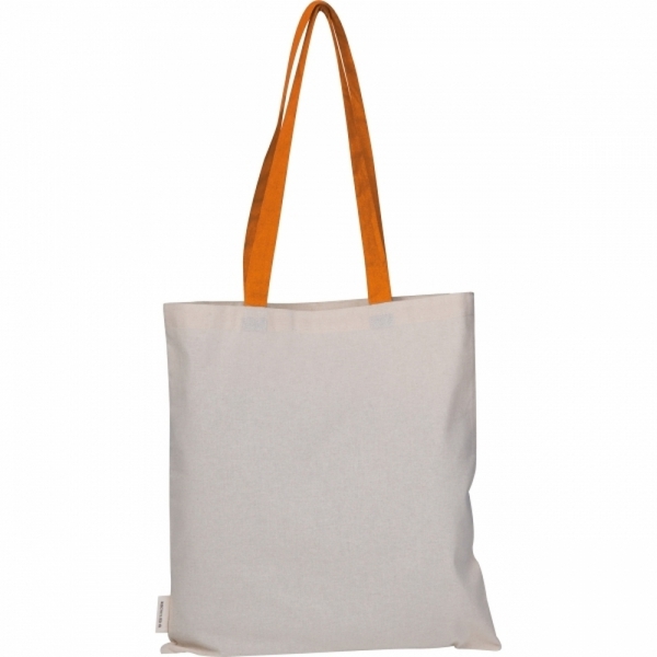 Torba bawełniana z długimi uszami, z recyklingu 140g/m2 CAMBRIDGE