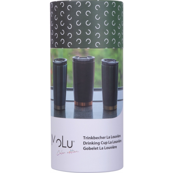 Kubek termiczny stalowy z recyklingu LA LOUVIERE MoLu 540 ml