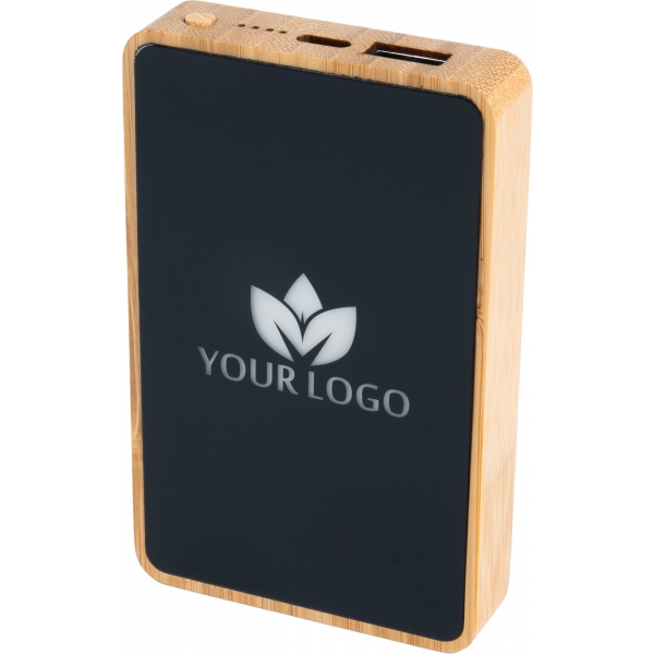 Power Bank 5000 mAh z podświetlanym logo