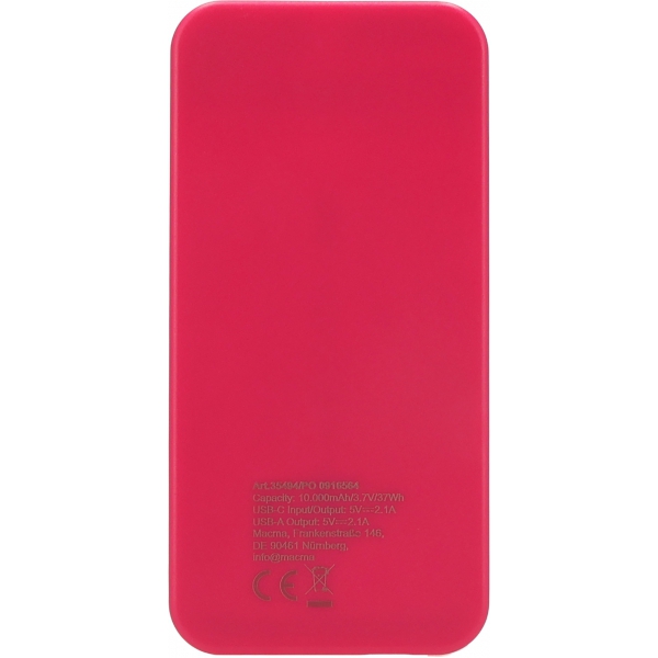 Power bank z ABS z recyklingu 10000 mAh PRESTON