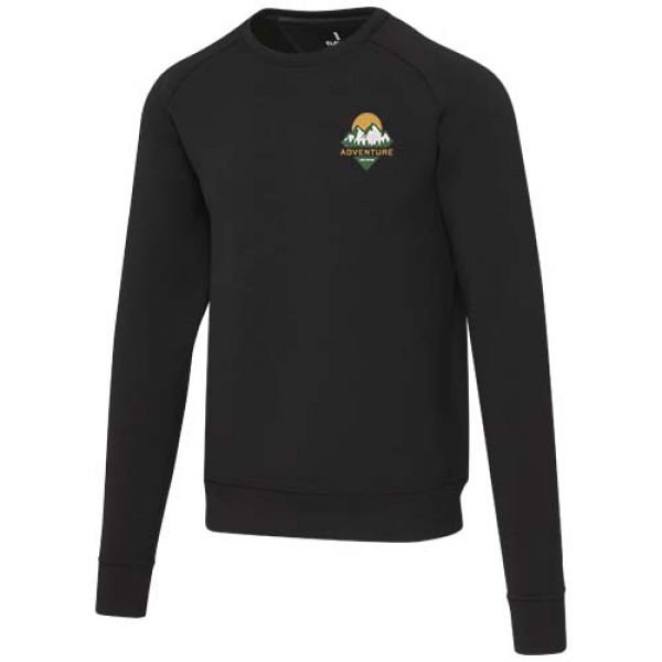 Yukon bluza sportowa typu unisex z dzianiny interlock z okrągłym dekoltem 350 g/m²