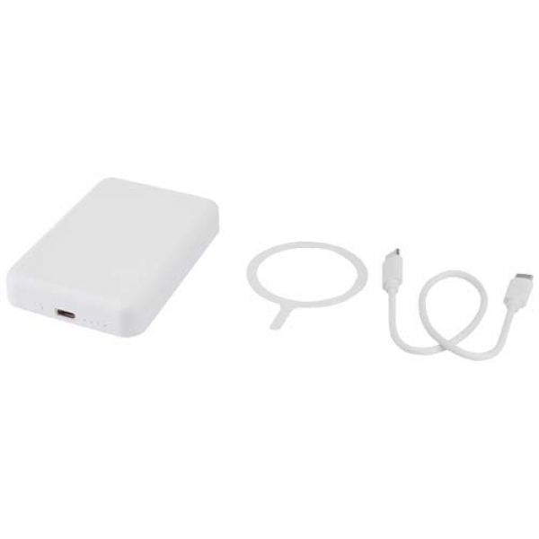 Acrab magnetyczny bezprzewodowy powerbank o pojemności 5000 mAh i mocy 15 W z technologią PD 20 W — wykonany z tworzyw sztycz