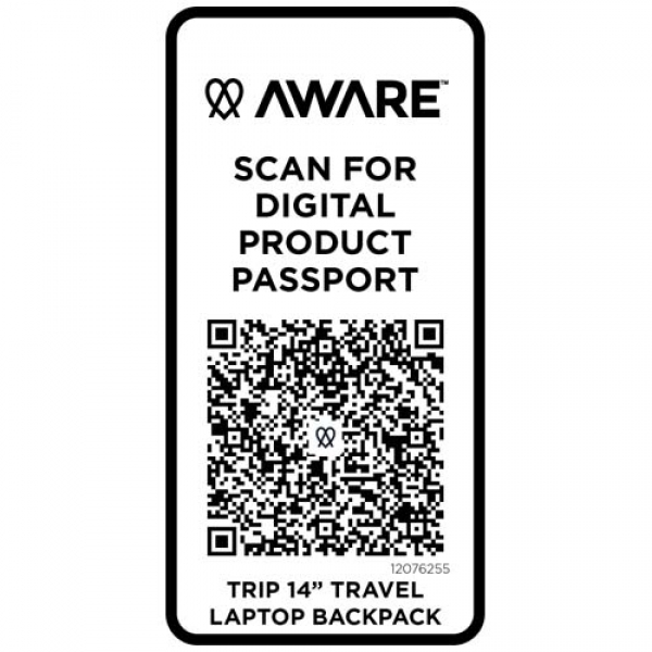 Trip Aware™, plecak na laptopa 14 cali wykonany z materiałów z recyklingu, 9 l