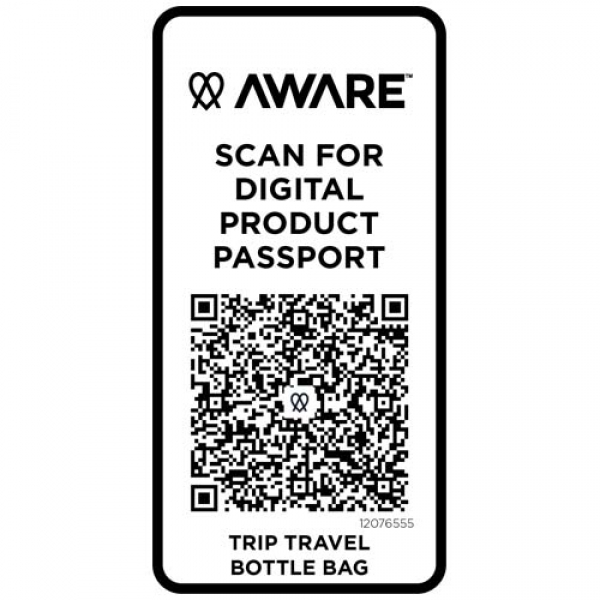 Trip Aware™, torba na butelki wykonana z materiałów z recyklingu, 2 l