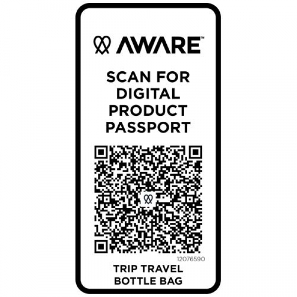 Trip Aware™, torba na butelki wykonana z materiałów z recyklingu, 2 l