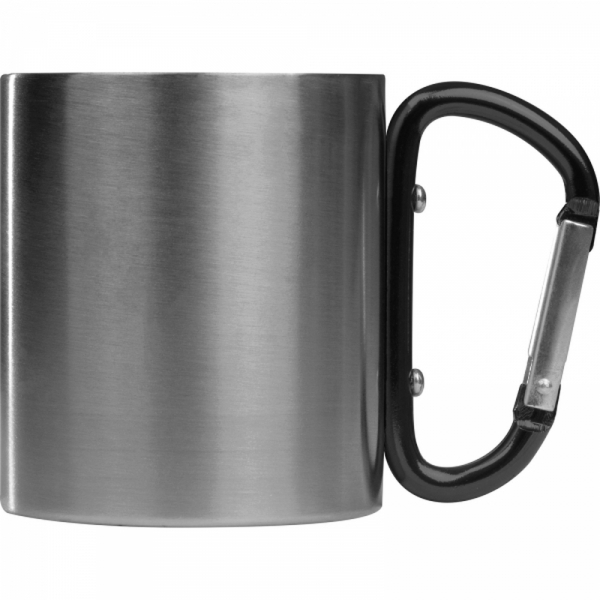 Kubek metalowy z karabińczykiem 200 ml ANGELICA