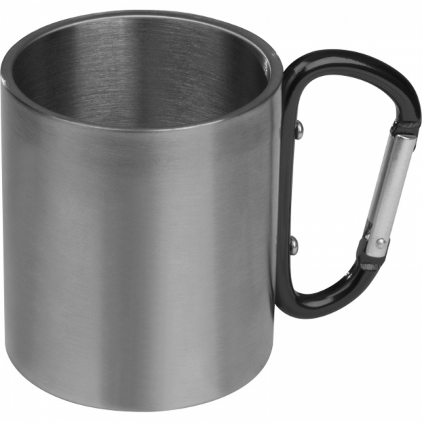 Kubek metalowy z karabińczykiem 200 ml ANGELICA