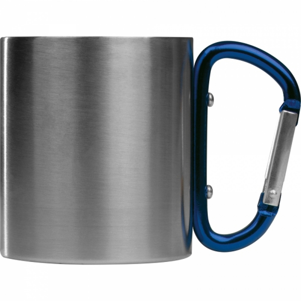 Kubek metalowy z karabińczykiem 200 ml ANGELICA