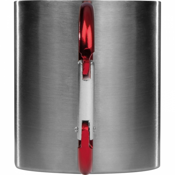 Kubek metalowy z karabińczykiem 200 ml ANGELICA
