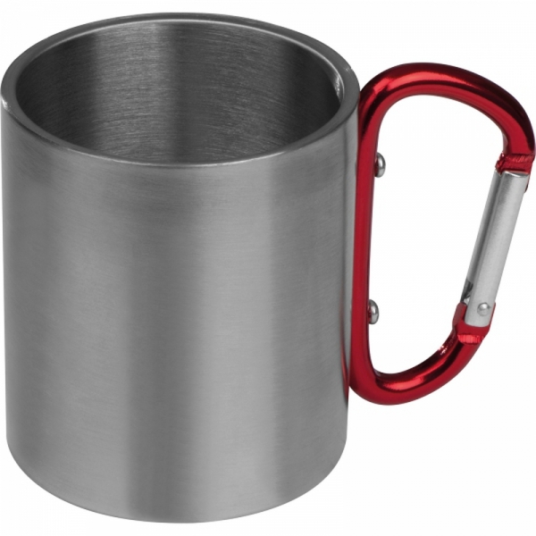 Kubek metalowy z karabińczykiem 200 ml ANGELICA
