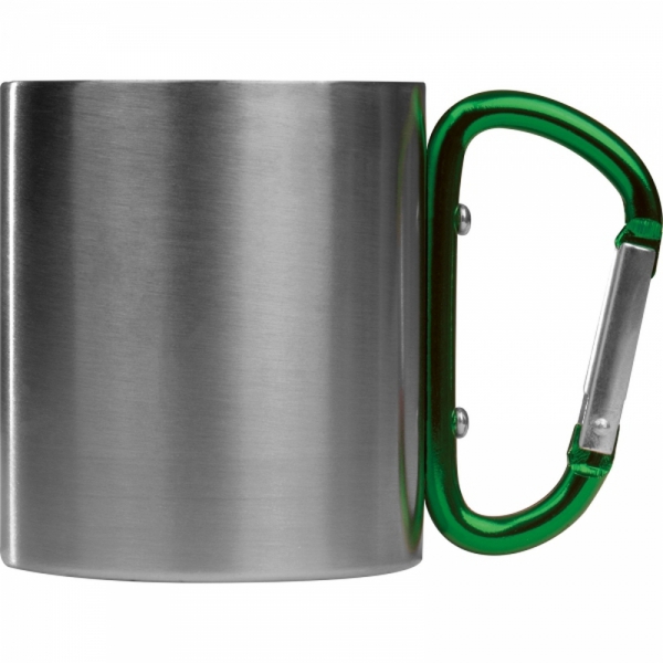 Kubek metalowy z karabińczykiem 200 ml ANGELICA
