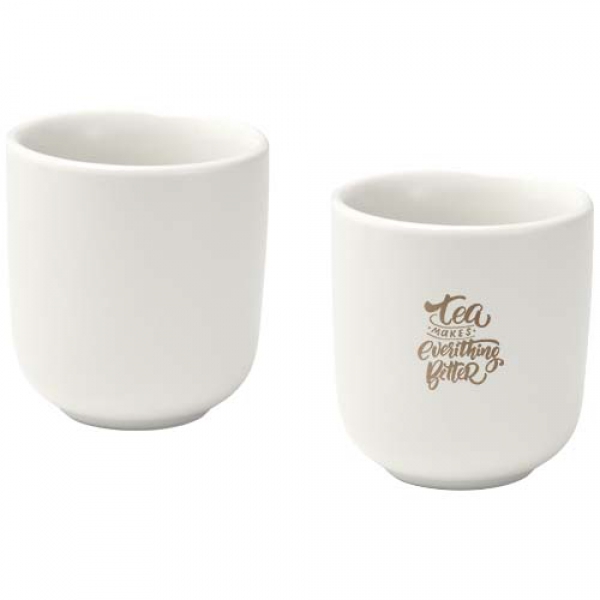 Male filiżanki ceramiczne do espresso o pojemności 90 ml - zestaw 2 sztuk