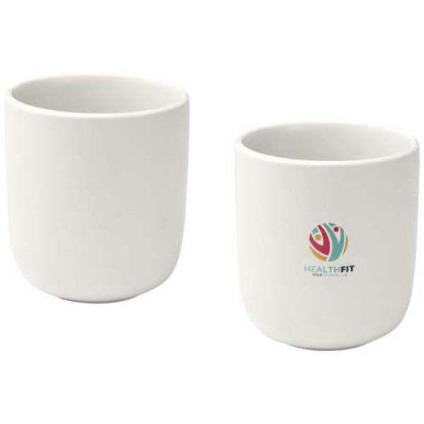 Male kubki ceramiczne o pojemności 200 ml - zestaw 2 sztuk