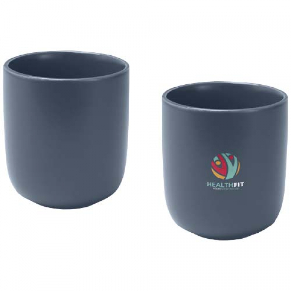 Male kubki ceramiczne o pojemności 200 ml - zestaw 2 sztuk