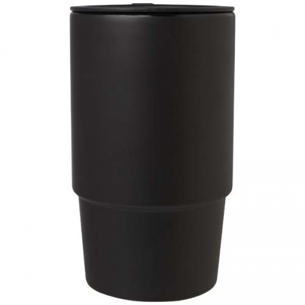 Carter kubek ceramiczny o pojemności 450 ml z plastikową pokrywką