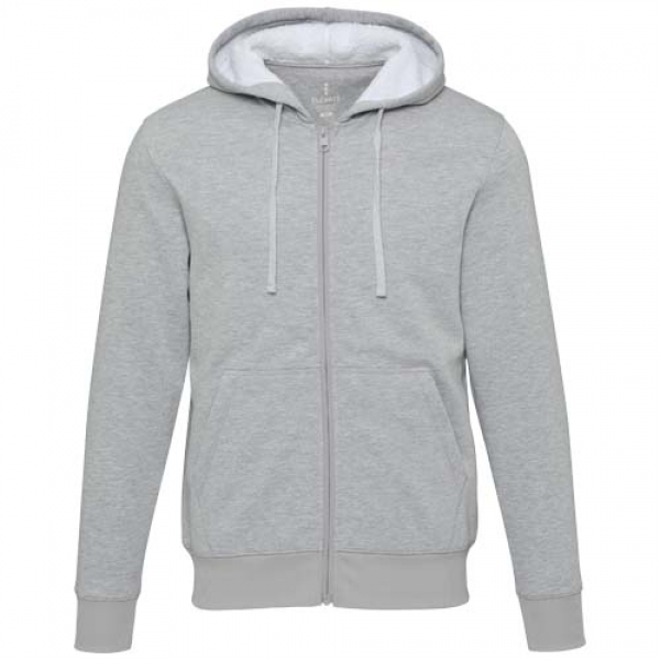 Natron bluza sherpa z kapturem z zamkiem błyskawicznym na całej długości 320 g/m²
