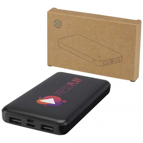 Intan powerbank o pojemności 10 000 mAh i mocy 10 W z tworzyw sztucznych pochodzących z recyklingu