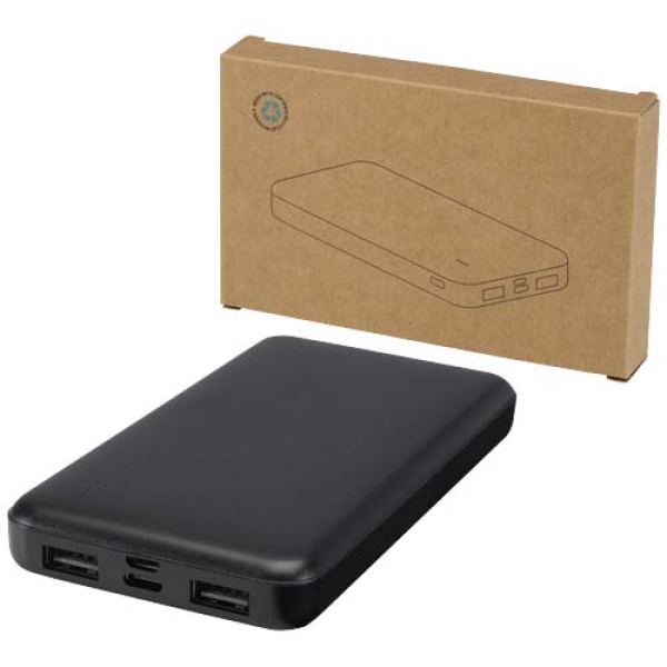 Intan powerbank o pojemności 10 000 mAh i mocy 10 W z tworzyw sztucznych pochodzących z recyklingu