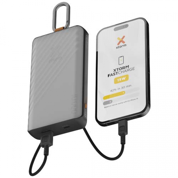 Xtorm XG2S101 Go2 powerbank solarny o pojemności 10.000 mAh i mocy 15 W ze światłem 