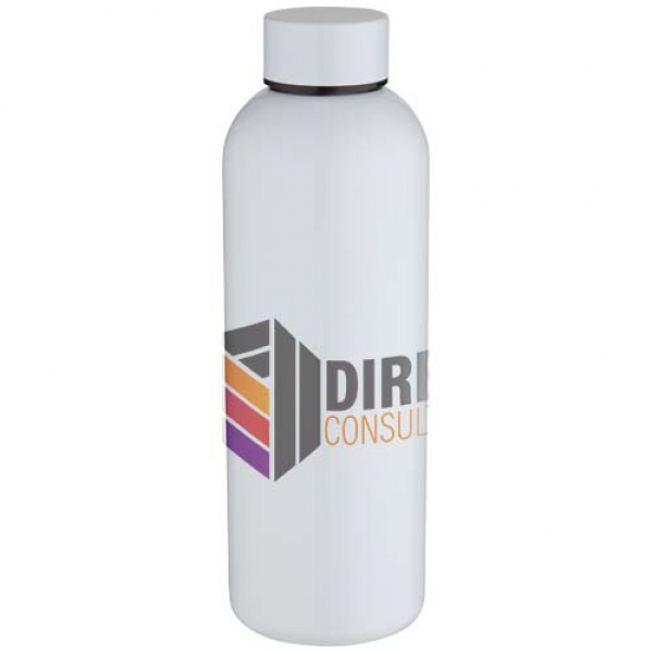 Spring jednościenna butelka na wodę o pojemności 750 ml do nadruku sublimacyjnego, wykonana ze stali nierdzewnej z recyklingu