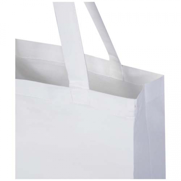 Odisha organiczna torba na zakupy z certyfikatem OCS o gramaturze 180 g/m² z pełnym dnem, 14 l 