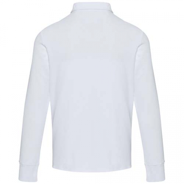 Apollo koszulka polo z zamkiem do połowy i długimi rękawami, uniseks 245 g/m²