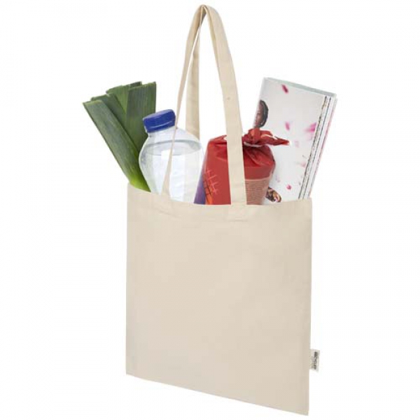 Peru Blend torba na zakupy z bawełny z recyklingu z certyfikatem GRS o gramaturze 180 g/m², 7 l