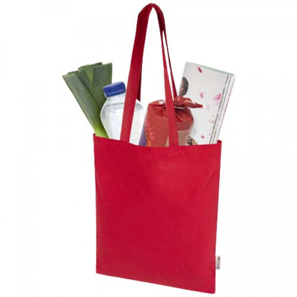 Peru Blend torba na zakupy z bawełny z recyklingu z certyfikatem GRS o gramaturze 180 g/m², 7 l