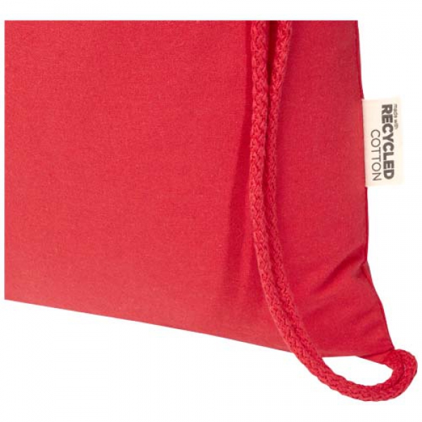 Peru Blend torba ściągana sznurkiem z materiału z recyklingu z certyfikatem GRS o gramaturze 180 g/m², 5 l