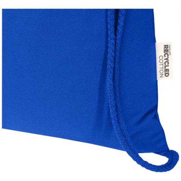 Peru Blend torba ściągana sznurkiem z materiału z recyklingu z certyfikatem GRS o gramaturze 180 g/m², 5 l
